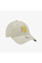 Female Wmns Metallic Logo 9Forty Unisex Beige Casual Hat - 4