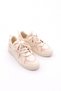 Women's Thick Comfortable Sole Lace-Up Casual Sports Shoes Sneaker Powder - 3