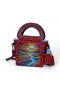 Crochet Knitted Detailed Leather Shoulder Bag, Handmade Special Design Tote Bag - 6