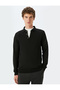 Knitwear Sweater Polo Neck Basic Button Detail - 3