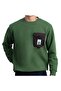 Arma Basic Regular Yeşil Sweatshirt - 4