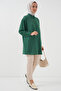 Women's Long Shirt Tunic 5945 - Emerald Green - 2