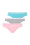 U.S. Polo Assn. 66119 Women's 3-Piece Slip - Mint & White & Gray
