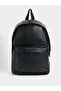PU Leather Backpack with Zip Closure Compartment