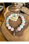 Aquamarine and Kunzite Natural Stone Bracelet 10 mm - 3