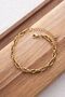 Steel Spiral Twist Bracelet Non-Tarnish 18Cm+5Cm