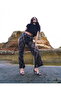 Sequin Tulle Wholesale Pants - Black Silver |   Topshow - 2
