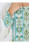 Embroidered Panel Round Neck Jalabiya - 3
