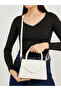 Textured Handbag with Detachable Strap - 2