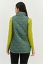 Women Sportswear Fit Sleeveless Outdoor Vest Jacket, Sage Green - 3