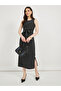 Pinstripe Wrap Front Blazer Midi Dress