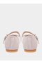 Ribbon Detail One Strap Ballerina Shoes - 5