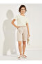 Striped Woven Back Round Neck Top - 2