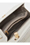 Textured Handbag with Detachable Strap - 6