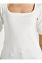 Cotton Square Neck Knit Top - 5