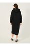 Badge Detail Hooded Sweatshirt Midi Dress - 5
