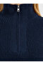 Half Zip Placket Regular Fit Knit Top - 4