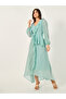 Dobby Ruffle Detail A-Line Maxi Dress - 2