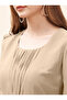 Embellished Waistband Puff Sleeves Maxi Dress - 3