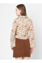 Floral Print Collared Chiffon Top - 2