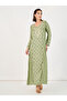 All-Over Print Embroidered A-Line Jalabiya