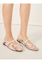 Embroidered Flat Ballerina Shoes