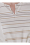 Striped Notch Neck A-Line Midi Dress - 3