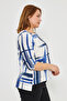 Stylish Blouse with Snap Detail Pattern - 5