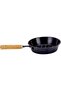 Round Charcoal Holder, Wooden Handle, Comfort Grip Basket for Camping & Hiking