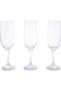 Romantic Stem Tumbler 3Pcs L(5CM) XW(5CM) XH(21CM) Transparent