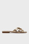 Pinko Logo Window Gold Slippers Slippers Sd0313 P049 Z22