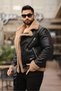 Laminated Leather Double Breasted Coat - 4