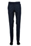 Men's Belted School Quality Buttoned Pipe Leg Zippered Classic Fabric Trousers - 2