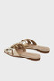 Pinko Logo Window Gold Slippers Slippers Sd0313 P049 Z22 - 3