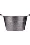 Metal Flower Pot 27Cm X 27Cm X 16Cm Silver - 3