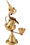 Brass Dallah L(12cm) xW(5cm) xH(17cm) Gold - 3