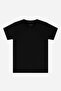 Boy's Black Crew Neck Undershirt Short Sleeve T-Shirt 6 Pieces 100% Cotton - 2