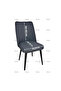 Luxury Jacquard Waterway Pattern Oval Chair Cover. Elastic Round Chair Cover 1 Piece Gray - 5