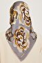 Floral Print Twill Saf Silk Scarf 9234D 32 - 4