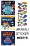 Car Sticker with Gift - Preschool Illustrated Books Fairy Tales - UZAY SERİSİ