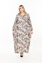 Women's Long Sleeve Plus Size Woven Summer Long Sleeve Dress - 6