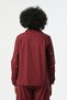 Women's Front and Sleeves Stone Cotton Claret Red Shirt - 5