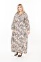 Women's Long Sleeve Plus Size Woven Summer Long Sleeve Dress - 5