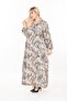 Women's Long Sleeve Plus Size Woven Summer Long Sleeve Dress - 3
