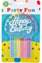 Portable and Long-lasting Party Fun Candle - L 15 x W 24 x H 1cm, Multicolour, 12 Pieces