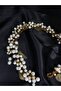 Pearl and Leaf Detailed Promise Engagement after Prom Bridal Crown - 6