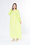 Women's Plus Size Cotton Fabric Long Sleeve Summer Woven Dress - 4