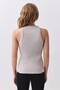Women's Crew Neck Knitted Tank Top Beige 9016 - 6