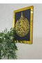 Acrylic chair plate, gold color with black background, size 55*75 cm