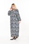 Women's Long Sleeve Plus Size Woven Summer Long Sleeve Dress - 6